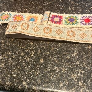 Colorful Embroidered Womens strap for crossbody purses